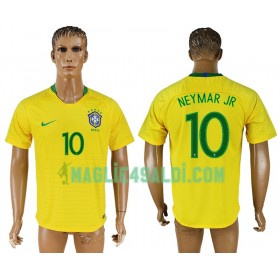 Maglia Brasile Neymar Jr 10 Prima Divisa Mondiali di Calcio 2018