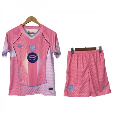 Maglia Barcelona Bambino 2025-26 Rosa Edizione Speciale