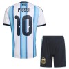 Maglia Argentina Messi 10 Bambino Prima Divisa Mondiali 2026