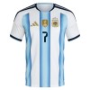 Maglia Argentina De Paul 7 Bambino Prima Divisa Mondiali 2026