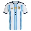 Maglia Argentina J. Alvarez 9 Bambino Prima Divisa Mondiali 2026