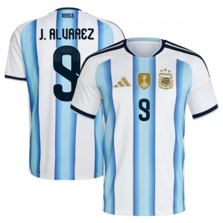 Maglia Argentina J. Alvarez 9 Prima Divisa Mondiali 2026