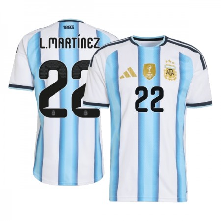 Maglia Argentina Lautaro Martinez 22 Prima Divisa Mondiali 2026