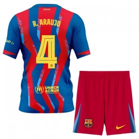 Maglia FC Barcelona R. Araujo 4 Bambino Quarta Divisa 2025-26