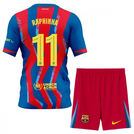 Maglia FC Barcelona Raphinha 11 Bambino Quarta Divisa 2025-26