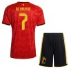 Maglia Belgio De Bruyne 7 Bambino Prima Divisa Mondiali 2026