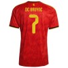 Maglia Belgio De Bruyne 7 Prima Divisa Mondiali 2026