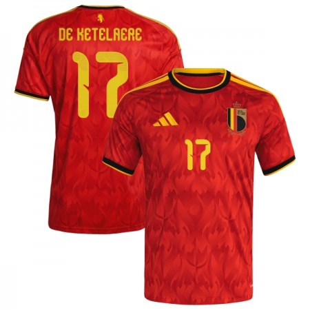 Maglia Belgio De Ketelaere 17 Prima Divisa Mondiali 2026