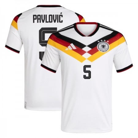 Maglia Germania Pavlovic 5 Prima Divisa Mondiali 2026