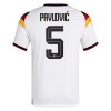 Maglia Germania Pavlovic 5 Prima Divisa Mondiali 2026