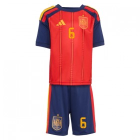 Maglia Spagna Merino 6 Bambino Prima Divisa Mondiali 2026