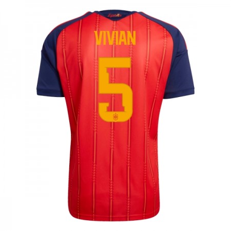 Maglia Spagna Vivian 5 Prima Divisa Mondiali 2026