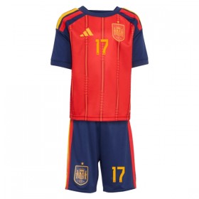 Maglia Spagna Williams JR 17 Bambino Prima Divisa Mondiali 2026