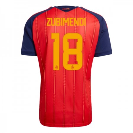 Maglia Spagna ZUBIMENDI 18 Prima Divisa Mondiali 2026
