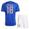 Maglia Italia Barella 18 Bambino Prima Divisa Mondiali 2026