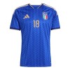 Maglia Italia Barella 18 Bambino Prima Divisa Mondiali 2026