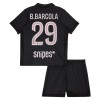 Maglia Paris Saint-Germain B. Barcola 29 Jordan Bambino Quarta Divisa 2025-26