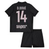 Maglia Paris Saint-Germain D. Doue 14 Jordan Bambino Quarta Divisa 2025-26