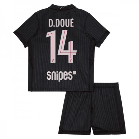 Maglia Paris Saint-Germain D. Doue 14 Jordan Bambino Quarta Divisa 2025-26