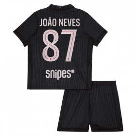 Maglia Paris Saint-Germain Joao Neves 87 Jordan Bambino Quarta Divisa 2025-26