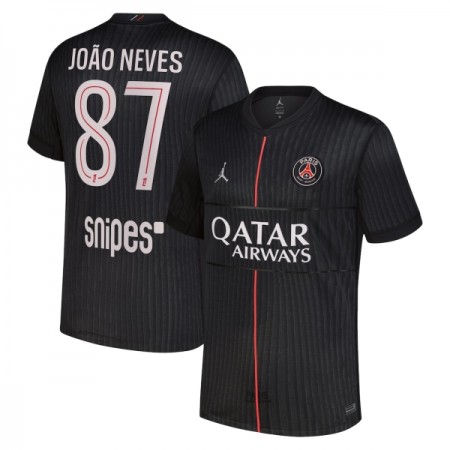 Maglia Paris Saint-Germain Joao Neves 87 Jordan Quarta Divisa 2025-26