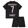 Maglia Paris Saint-Germain Kvaratskhelia 7 Jordan Bambino Quarta Divisa 2025-26