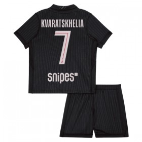 Maglia Paris Saint-Germain Kvaratskhelia 7 Jordan Bambino Quarta Divisa 2025-26