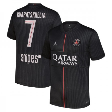 Maglia Paris Saint-Germain Kvaratskhelia 7 Jordan Quarta Divisa 2025-26