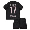 Maglia Paris Saint-Germain Vitinha 17 Jordan Bambino Quarta Divisa 2025-26