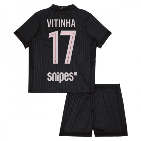 Maglia Paris Saint-Germain Vitinha 17 Jordan Bambino Quarta Divisa 2025-26