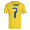 Maglia Colombia Luis Diaz 7 Prima Divisa Mondiali 2026