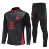 A.C. Milan Felpe da Allenamento 2025-26 Quarto-Zip Nera A.C. Milan Felpe da Allenamento 2025-26 Quarto-Zip Nera
