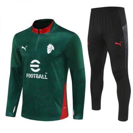 A.C. Milan Felpe da Allenamento 2025-26 Quarto-Zip Verde A.C. Milan Felpe da Allenamento 2025-26 Quarto-Zip Verde