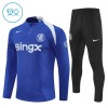 Chelsea Bambino Felpe da Allenamento 2025-26 Quarto-Zip Blu