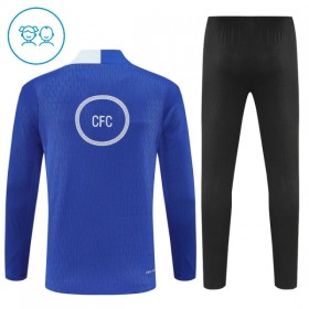 Chelsea Bambino Felpe da Allenamento 2025-26 Quarto-Zip Blu