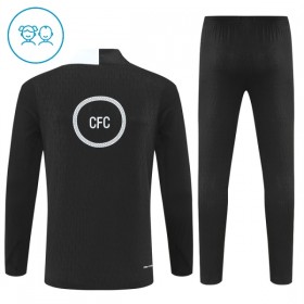 Chelsea Bambino Felpe da Allenamento 2025-26 Quarto-Zip Nera