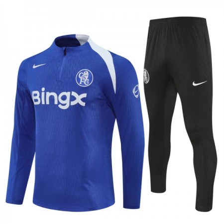 Chelsea Felpe da Allenamento 2025-26 Quarto-Zip Blu