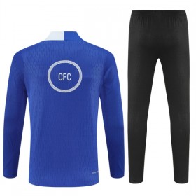 Chelsea Felpe da Allenamento 2025-26 Quarto-Zip Blu