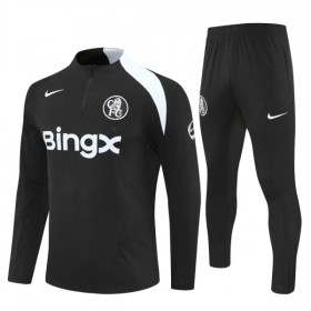Chelsea Felpe da Allenamento 2025-26 Quarto-Zip Nera