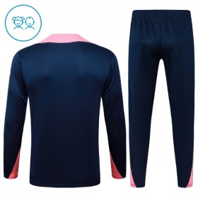 FC Barcelona Bambino Felpe da Allenamento 2025-26 Quarto-Zip Blu