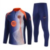 FC Barcelona Felpe da Allenamento 2025-26 Quarto-Zip Blu