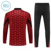 Feyenoord Rotterdam Bambino Felpe da Allenamento 2025-26 Quarto-Zip Rossa