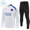 Paris Saint-Germain Bambino Felpe da Allenamento 2025-26 Quarto-Zip Bianca