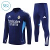 Real Madrid Bambino Felpe da Allenamento 2025-26 Quarto-Zip Navy