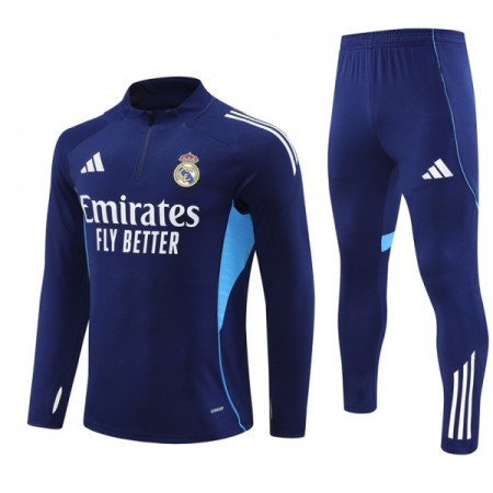 Real Madrid Felpe da Allenamento 2025-26 Quarto-Zip Navy Real Madrid Felpe da Allenamento 2025-26 Quarto-Zip Navy