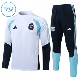 Argentina Bambino Felpe da Allenamento 2026-27 Quarto-Zip Bianca