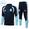 Argentina Bambino Felpe da Allenamento 2026-27 Quarto-Zip Navy