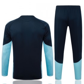 Argentina Felpe da Allenamento 2026-27 Quarto-Zip Navy