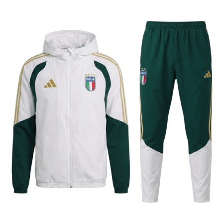 Italia Felpe con Cappuccio da Allenamento 2026-27 Bianca