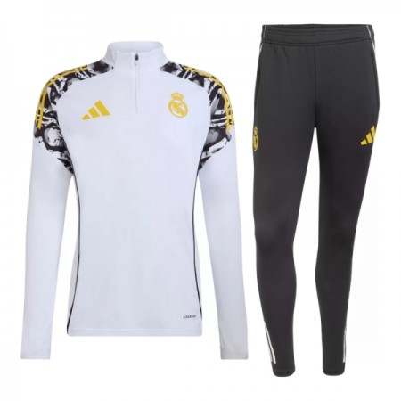 Real Madrid Felpe da Allenamento 2026-27 Quarto-Zip Bianca